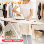 Ironing Board Cover and Pad, 15x54 Standard Size Thick Iron Padding, Scorch & - Image 2