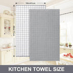 Homaxy Premium Cotton Kitchen Towels 16"x 28", Large Natural Ring Spun 390 GSM - Image 5