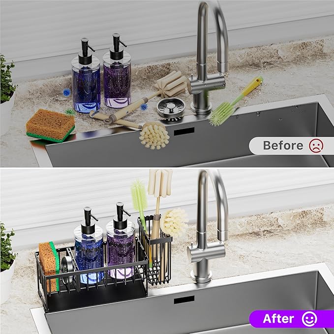 MASADI Kitchen Dish Soap Dispenser Set - Image 3