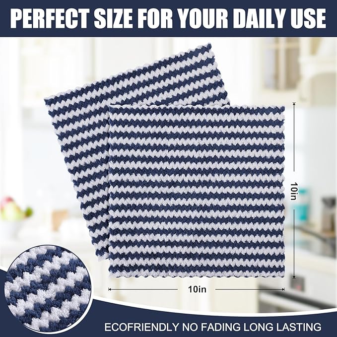 Homaxy 18 Pack Kitchen Dish Cloths, Ultra Soft and Absorbent Dish Towels - Image 5