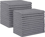 HOMEXCEL Grey Microfiber Cleaning Cloth, 24 Pack Absorbent Cleaning Rags by HOMEXCEL
