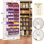 Over The Door Organizer 5 Tiers, Extra Large Behind Door Storage of 10 - Image 3