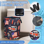 Fire Truck Fireman Laundry Basket Firefighters Oxford Cloth Laundry Hamper - Image 2