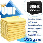 Simple Houseware 9-Pack Microfiber Cleaning Towels, Heavy-Duty & Reusable Cloths - Image 3
