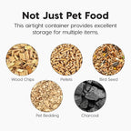 IRIS USA Dog Food Storage Container 58 lbs, Attachable Wheels, - Image 6