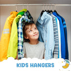 House Day Velvet Kids Hangers 60 Pack, Premium Children Hangers - Image 2