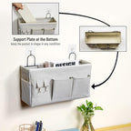 2pcs Large Wall Hanging Storage Bag, Door Closet Linen Fabric Pockets Organizer - Image 4