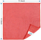 HOMEXCEL Red Microfiber Cleaning Cloth 100 Pack, Microfiber Towel - Image 7