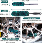 Professional 4 Pack Long Handle Wheel Brush Kit - Image 3