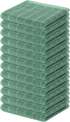 Mordimy 100% Cotton Terry Cloth Dish Cloths, Soft and Absorbent Checkered Dish by Mordimy