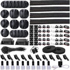 Cord Management Organizer Kit 4 Cable Sleeve split by N+NOROCME