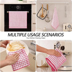 Homaxy Kitchen Towels and Dishcloths Set, 16 x 25 and 12 x 12 Inches, Super - Image 6