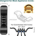 Cord Organizer for Appliance Stick On- Kitchen Appliances Cord Winder, - Image 2