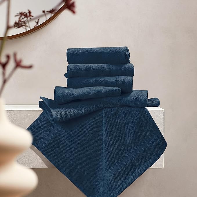 GLAMBURG Ultra Soft 12-Piece Washcloths Set 13x13-100% Ringspun Cotton - Image 3