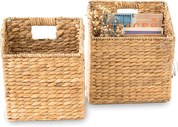 KOLWOVEN Wicker Hanging Storage Baskets, Mail Baskets - Image 7