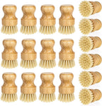 18 Pcs Bamboo Dish Scrub Brushes Kitchen Dishwashing Cleaning Brush Wooden by Dimeho