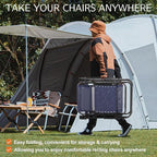 Sweetcrispy Zero Gravity Chairs, Set of 2 Portable Recliner Beach Camping Patio Outdoor Folding Lounge Chair with Cup Holder Trays and Adjustable Pillow for Poolside, Garden, Backyard, Lawn (Blue) - Image 6