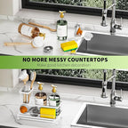 Cisily Stainless Steel Kitchen Sink Caddy Organizer, Sponge Holder - Image 6