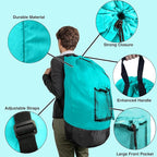 Turquoise Laundry Backpack - Image 3