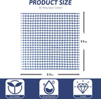 Nialnant 12 Pack Kitchen Dish Cloths, 100% Cotton Kitchen Towels Soft Absorbent - Image 2