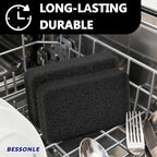 8 Pack Silicone Scrubbing Sponges, Heavy-Duty, Non-Scratch Kitchen Sponges - Image 7