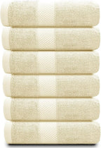 White Classic Luxury Beige Hand Towels - Image 2