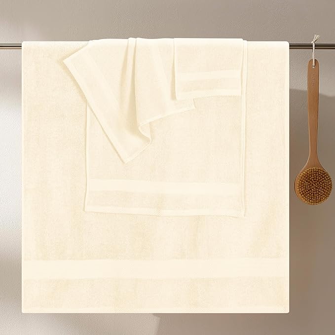 GLAMBURG Ultra Soft 8-Piece Towel Set - Image 3