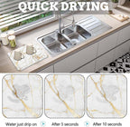 MCALK Marble White Dish Drying Mat - Image 2