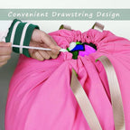 Cotton Canvas Laundry Bag with Handles & Drawstring Straps, Heavy Duty Extra - Image 3