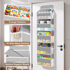 SpaceWhisper Over the Door Organizer, 5 Large Pocket Hanging Storage Organizer - Image 4