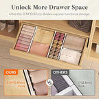 Lifewit 3.2" Tall 4 Pack Drawer Dividers, 26.5-42cm/10.2-16.5" Expandable - Image 4