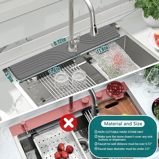 Kitchen Sink Diatomite Splash Guard - Image 2