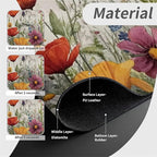 Kitchen Sink Splash Guard，wildflowers-in the meadow Faucet Mat Sink - Image 4
