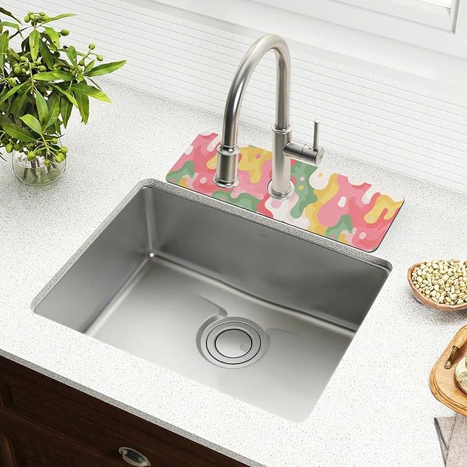 Kitchen Sink Splash Guard 1 PC 30 Inch Sink Faucet Mat Splash Guard - Image 6