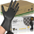 Black Vinyl Gloves, Food Grade Gloves Disposable Latex Free & Powder Free by SWIFTLITE
