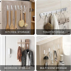 15-Pack Coat Hooks with 30 Screws | Heavy Duty Wall Mounted Hooks - Image 3