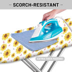 Extra Thick Ironing Board Cover and Pad, Summer Sunflowers 15x54 Ironing Board - Image 4