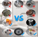 Hibbent 3 in 1 Kitchen Sink Drain Strainer, Stainless Steel Wrapped Shell Drain - Image 5