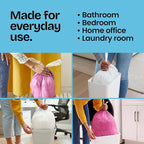 Glad Small Trash Bags 4 Gallon, Febreze Beachside Breeze Garbage Bags, Odor - Image 5