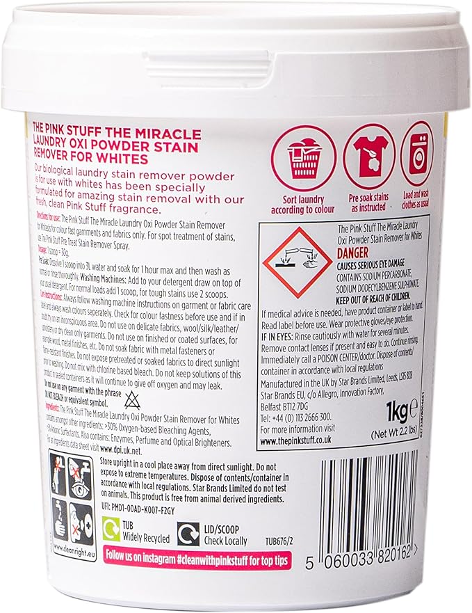 Stardrops - The Pink Stuff - The Miracle Laundry Oxi Powder Stain Remover - Image 2