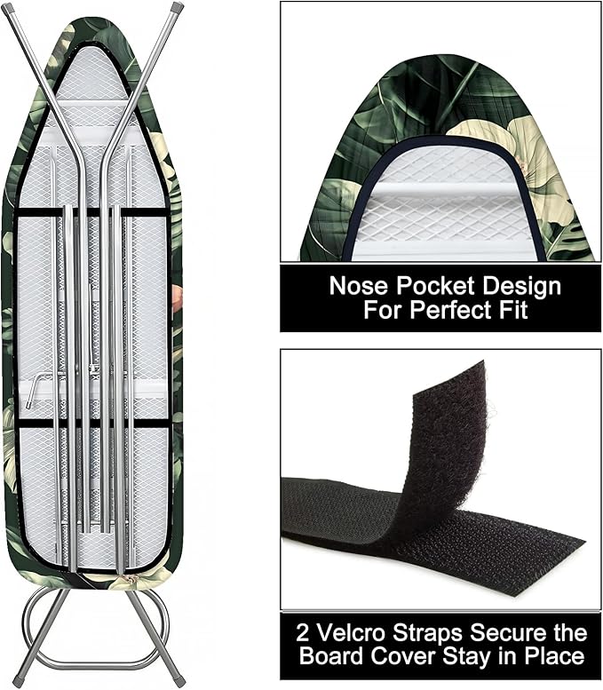 Ironing Board Cover 15"x54" Standard Size Replacement Thick Iron Board Covers - Image 3