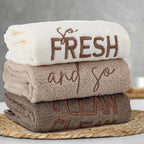 3 Pcs So Fresh and So Clean Clean Farmhouse Decorative Hand Towels - Image 5