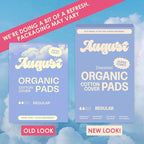 August Regular Cotton Menstrual Pads, Hypoallergenic Sanitary Napkins - Image 2
