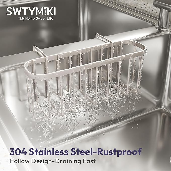 SWTYMIKI Sponge Holder for Kitchen Sink - Image 4