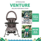 Baby Delight Go with Me Venture Portable Chair | Indoor and Outdoor | Sun Canopy | 3 Child Growth Stages | Grey - Image 3