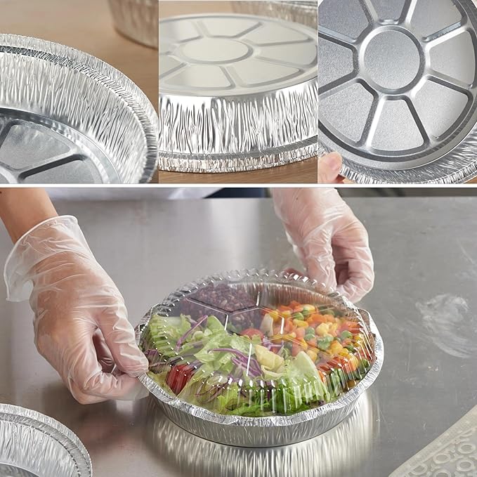 CURTA 8" Round Aluminum Foil Pans - Image 4