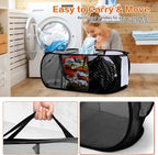 Foldable Laundry Baskets, Collapsible Mesh Laundry Hamper, Durable Pop Up - Image 5