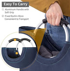 ZERO JET LAG 82L Large Laundry Basket Collapsible Fabric Hamper Tall Foldable - Image 3