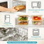 Vtopmart 5 Pack 35oz Glass Containers - Image 7