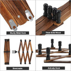 WGFKVAS 2 Pack Accordion Hat Rack - Image 7